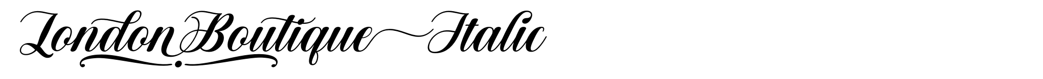 London Boutique Italic image